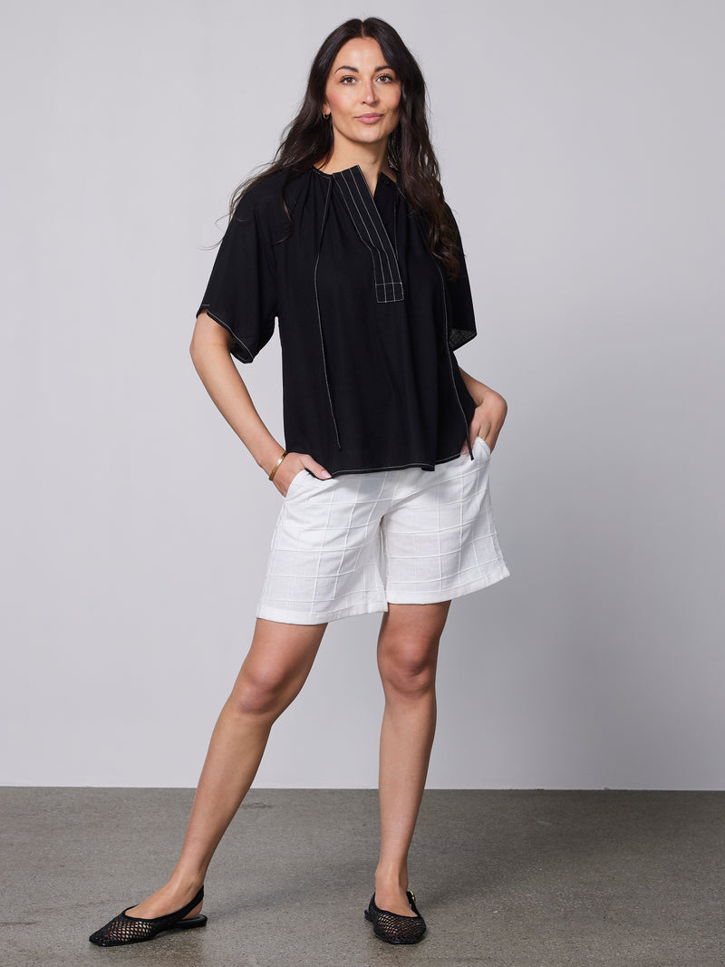 NÜ ZITA bluse Bluser Sort